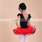 2015 wholesale babi girls stage wear black kid dance leotard tutu dress