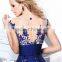 Hot Sale Top Quality Elegant Long Evening Dress Celebrity Western Party Dress O- Neck With Backless Lady Dress Fat Women
