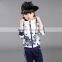 AS-604G Summer Children Clothing Sets Teenager Brand Sport Suit Casual Kids Clothes Set Fashion Boys Girls Tracksuit