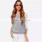 5 size choice women Grey fashion O neck Backless latest lace stitching Long sleeve t shirt design