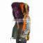 Myfur Popular Ladies Parka with Real Fox Fur Lining and Dyed Raccoon Fur Trimed Hood