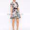Top Quality Skater Design All Over Print Floral Dress 2015