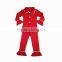 2017 Girl solid color Christmas pajamas kids long sleeve pajamas sets children boutique brother and sister pajamas sets