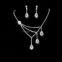 3 Pieces Alloy With Austrian Crystal Wedding Bridal Jewelry Sets