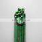 Green painting HB pencil with 36 pcs pet tube packing