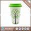 Double wall travel mug with coating for sublimation