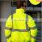 Hi Vis Yellow Constructive Reflective Waterproof Safety Jacket