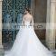 ED A-line Strapless Button Beads& Appliques Floor Length Organza Wedding Dress