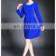 Ladies fashion pleated dress,, long sleeve spring dress, retailed dress