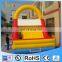 Yellow Blue Red Giant Inflatable Games Moonwalk Combo Bouncers With Slide And Climbing Wall