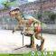 Camera in dinosaur body robotic flexible dinosaur costume