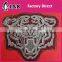 animal Organza fabric sew on cord embroidered woven patch