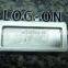 3d Nameplate for office man, metal name tag with magnet on back