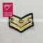 Gold lurex Symbol applique iron on shoulder patch