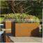 Cheap small decorative corten steel flower pot