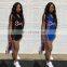 2020 New Arrivals Women Sexy Club Dresses Ladies Letter Printed Mini Party Dresses Women Summer Dresses