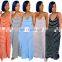 Wholesales Best Sellers Women Spaghetti Strap Casual Dresses Ladies Stripe Loose Dresses Women Summer Dresses