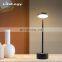 European eye-caring led light table lamp round desk table lamp alumniun