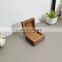 Customized black walnut wooden box wedding wood flip ring packing boxes jewelry storage gift box