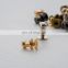 Garment 6mm/10mm screw metal alloy brass head leather rivet button studs for leather