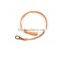 New arrival brown key holders leather strap hang around neck cheap custom leather mobile phone key chain