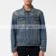 Wholesale Custom Vintage Plain Over sized denim fabric jeans jacket for men
