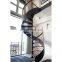 Indoor outdoor  Customized Style steel structure spiral staircase price