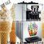2016 new product three hands mix flavour soft ice cream machine with Double Cooling System for sales