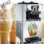 2016 Table model soft serve ice cream machine/CE/2+1 flavor ice cream maker home use