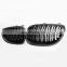 carbon fiber style front grill for BMW E60 double slat line grill ABS material grill for BMW 5 series M5 2004-2009