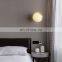 Indoor Brass Wall Lamps Simple Dining Room Sunflower Led Wall Light Living Room Bedroom Bedside Vintage Glass bracket light