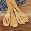 Eco Friendly Multi-purpose Premium Kitchen Set Of Bamboo Spatulas And Spoons