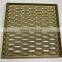 Factory supply durable diamond gold color expanded metal mesh with border