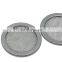 3 inch diameter stainless steel rimmed mesh filter disc