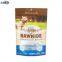 Wholesales biodegradable  kraft paper  zipper stand up  snack zip lock packing food bag with clear window