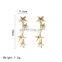 Moon Star Ear Climber Tiny Star ear studs Earrings For Women Mothers Day Celestial Birthday Gift Jewelry Earring