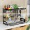 Over The Sink Kitchen Organizer Storage Rack Iron 3 Tier Dish Drying Rack Dish Drainer Rack Plate Storage Shelve