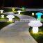 landscape garden light park pathway decorative waterproof Solar charging motion lights outdoor garden led ball stone lamp
