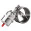 2.5in 63mm Car Exhaust Control Valve Boost Vacuum Activated Exhaust Cutout/Dump Air Vent Outlet Fit for E30 Silver