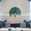 Hot Selling Extra-large Teal Bamboo Wall Decor Folding Fans, Woven Wall Hanging Accent for Boho Apartment Vietnam Supplier