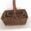 Natural Color Wicker Basket Storage Willow Basket/Brown Willow Basket