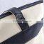 China Blank Canvas Wholesale Tote Bags With Leather Trim