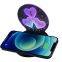 Wireless charger LED 3D Light Up Logo With Seven Color Best Gift Multi Function 15W Fast Wireless Charger Holder Stand Design