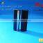 Black round lipstick tube with mirror, metal shiny gold lip balm tube with big cover