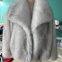 2025 Modische einfarbige Blazer-Jacke aus künstlichem Pelz für Frauen für elegante Winteroutfits