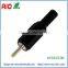 Connector 2.5mm * 0.7mm Male DC Power Plug With Strain Relief