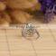 New design alibaba wholesale high quality hand set topaz 925 ring 925 sterling silver round shape designer ring women wedding ri