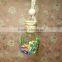 10ml chinese style gourd shape hanging frosted glass bottle car perfume with tassel