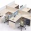 Modern L Shape Workstation Computer Desk Photos Wooden Office Cubicle (SZ-WS301)