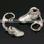 Hottest Souvenir OEM Metal Sport Sneaker Keychain Free Samples